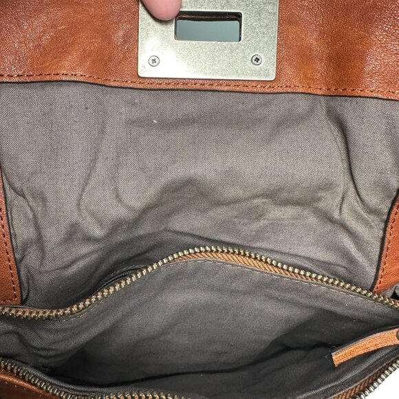 Vintage Y2K Juicy Couture brown Leather Bag with Heavy Chain Strap - Picture 9 of 16